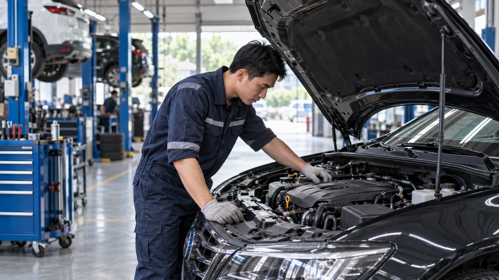 Kiểm tra khoang động cơ