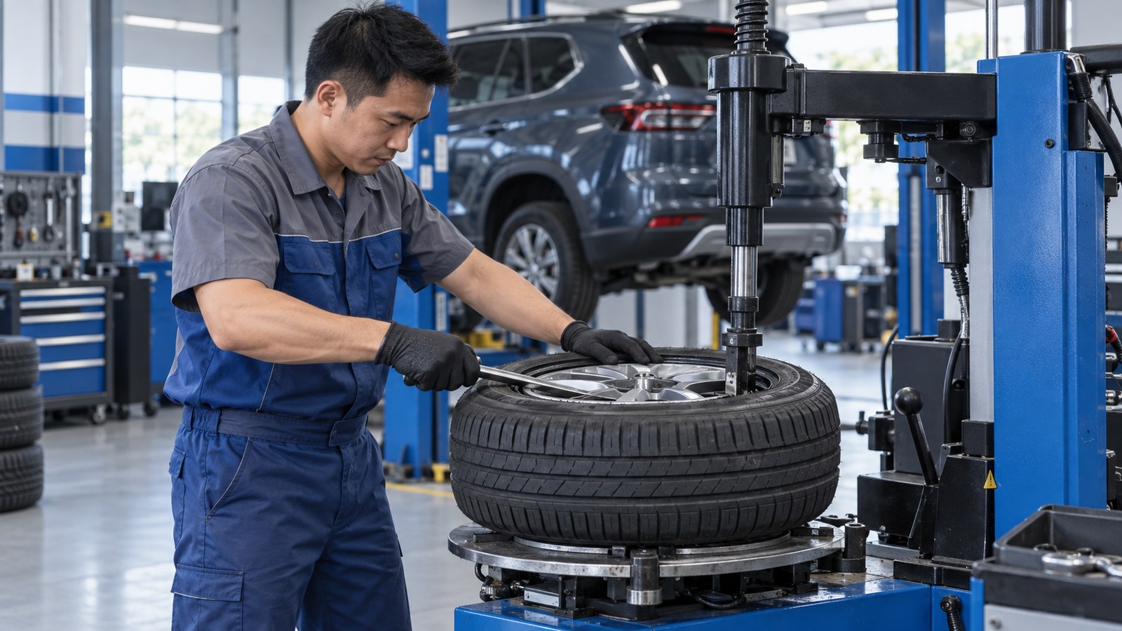 Khu vực thay lốp